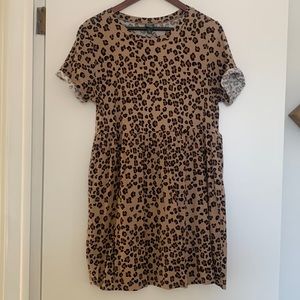 Wild Fable Leopard Print Tshirt Dress